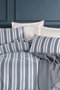 L'essentiel linge de maison Soft Line - Navy Juego de Funda de Edredón Doble